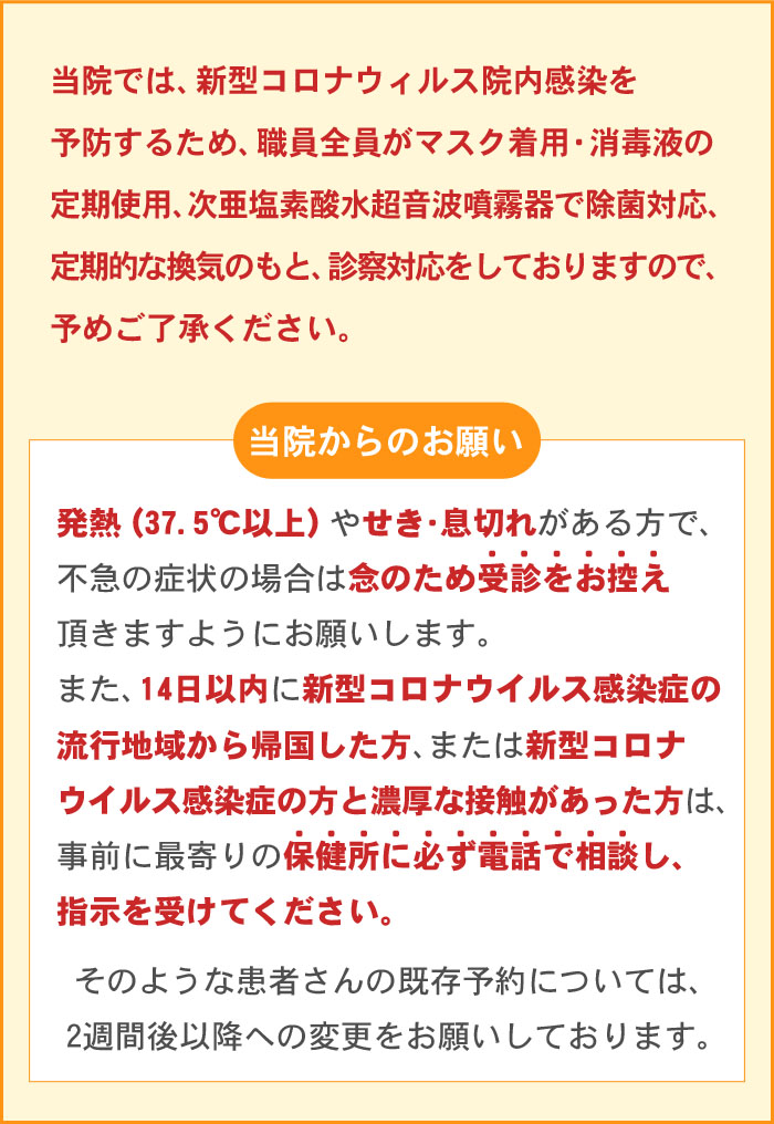 新型コロナウィルス対策